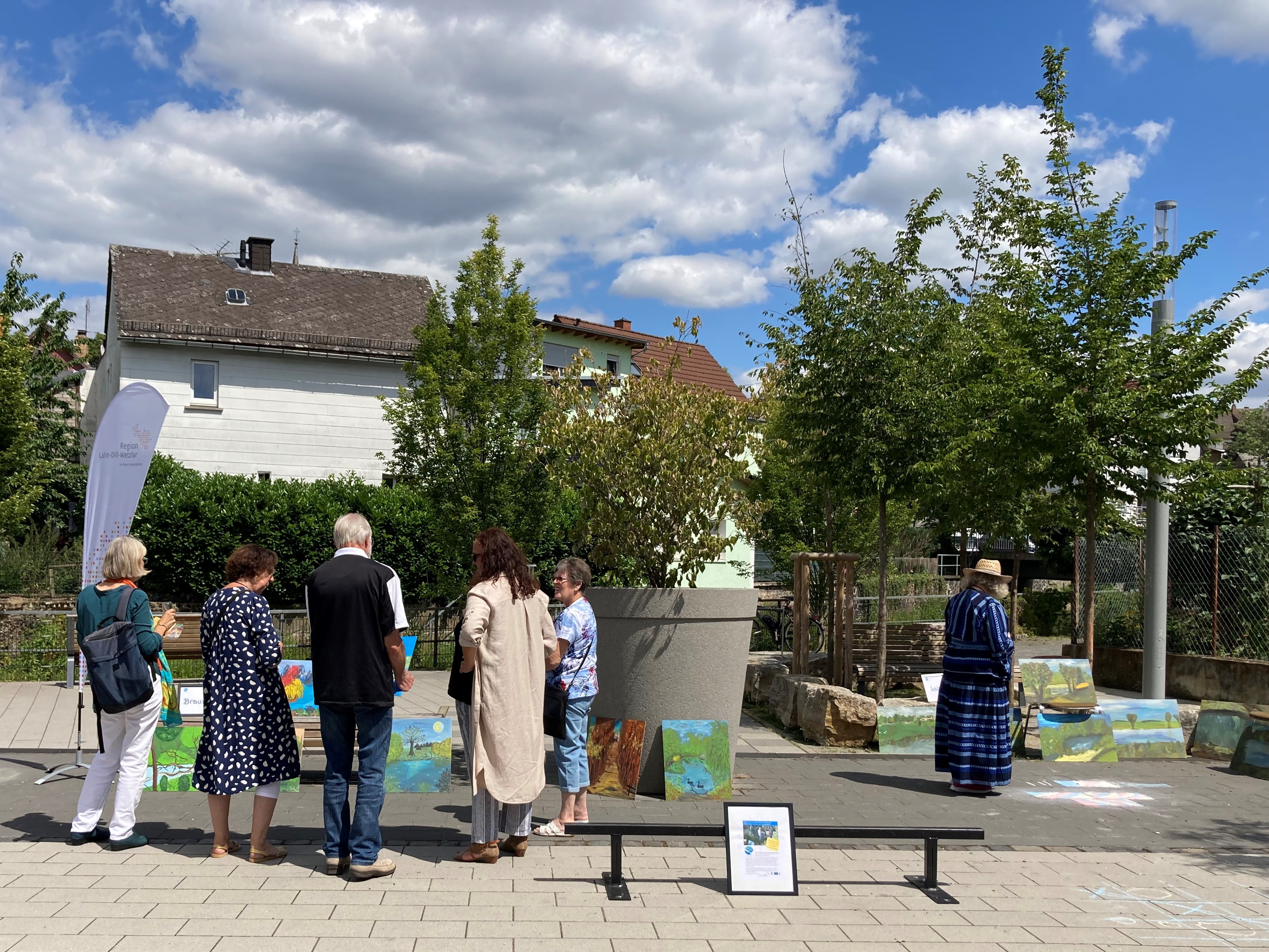 Vernissage auf dem Bachtrompeterplatz